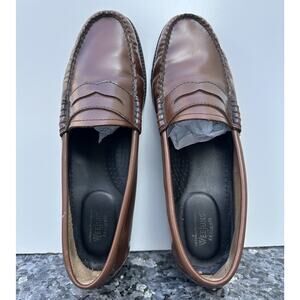 G.H. Bass Weejuns Whitney Women's Wine Burgundy Leather Penny Loafer Shoe SZ 8